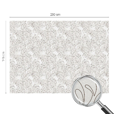 Película decorativa para janela privacidade Ornamento de planta