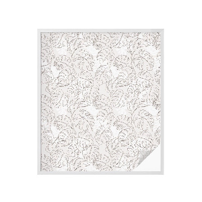 Película decorativa para janela privacidade Ornamento de planta