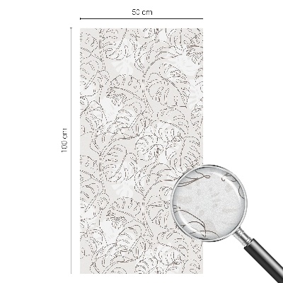 Película decorativa para janela privacidade Ornamento de planta