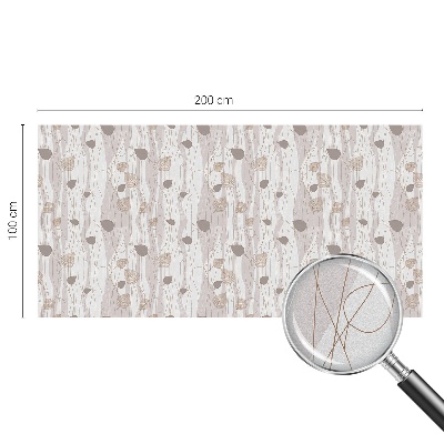 Vinil para vidro privacidade padrão vitral Folhas elegantes