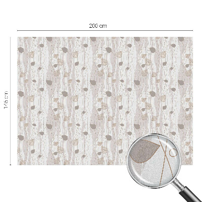 Vinil para vidro privacidade padrão vitral Folhas elegantes