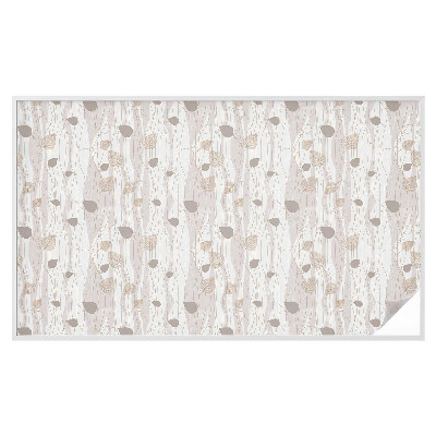 Vinil para vidro privacidade padrão vitral Folhas elegantes