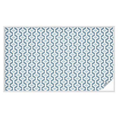 Película de privacidade para janela efeito vitral Padrão geométrico