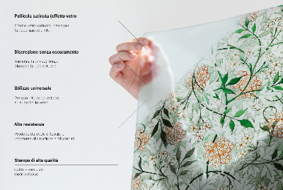 Película de vidro vitral autocolante Padrão de madeira