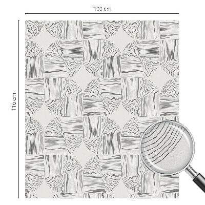 Vinil para vidro privacidade padrão vitral Simetria pacífica