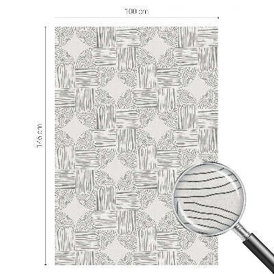 Vinil para vidro privacidade padrão vitral Simetria pacífica