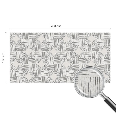 Vinil para vidro privacidade padrão vitral Simetria pacífica