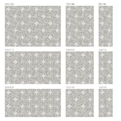 Vinil para vidro privacidade padrão vitral Simetria pacífica