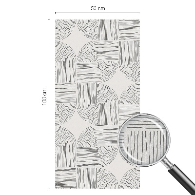 Vinil para vidro privacidade padrão vitral Simetria pacífica