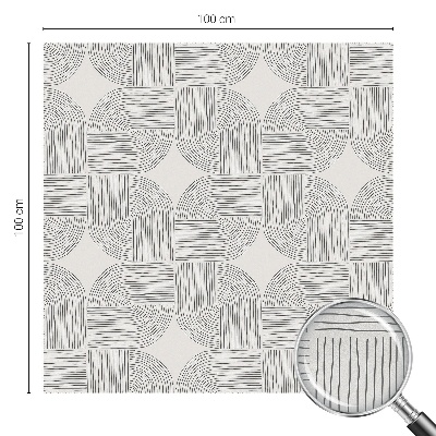 Vinil para vidro privacidade padrão vitral Simetria pacífica