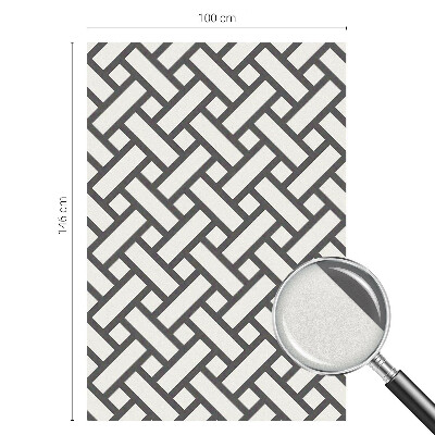 Película vidro janela privacidade Retângulos entrelaçados