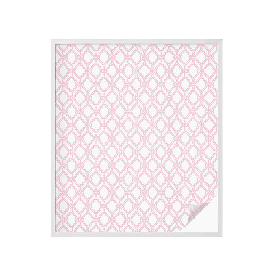 Película decorativa para janela privacidade Linhas rosas