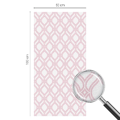 Película decorativa para janela privacidade Linhas rosas