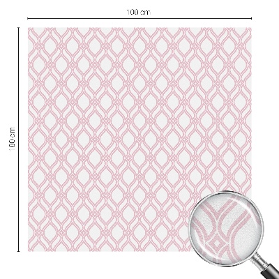 Película decorativa para janela privacidade Linhas rosas