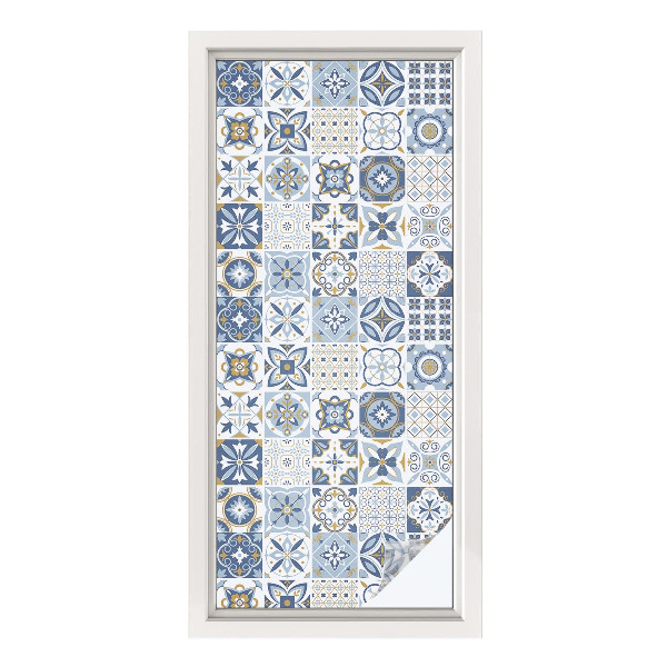 Vinil para vidro privacidade padrão vitral Azulejos de mosaico