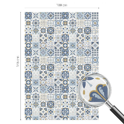 Vinil para vidro privacidade padrão vitral Azulejos de mosaico