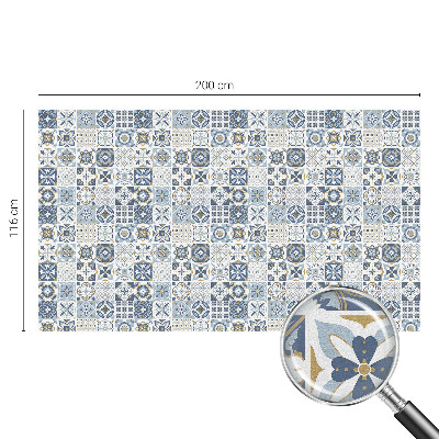 Vinil para vidro privacidade padrão vitral Azulejos de mosaico
