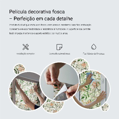 Vinil para vidro privacidade padrão vitral Grade geométrica