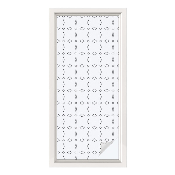 Película decorativa para janela privacidade Formas de losango