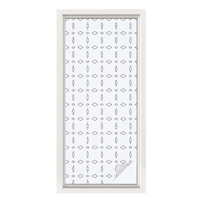 Película decorativa para janela privacidade Formas de losango