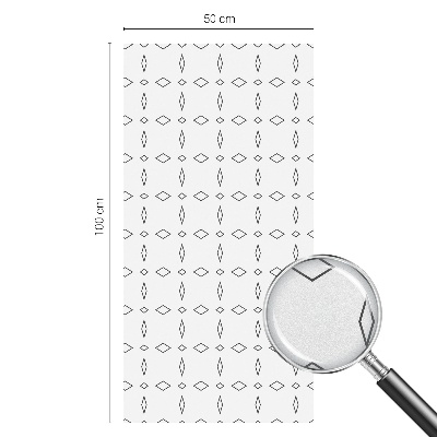 Película decorativa para janela privacidade Formas de losango