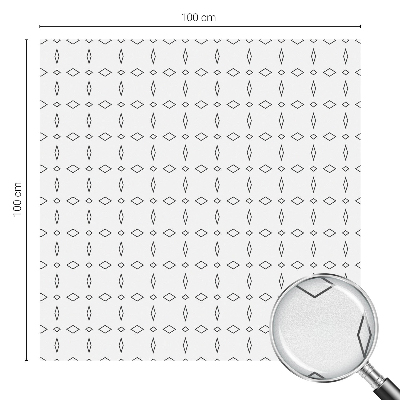 Película decorativa para janela privacidade Formas de losango