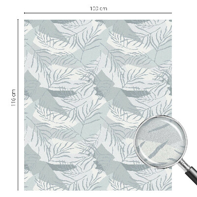 Película de vidro vitral autocolante Folhas sutis