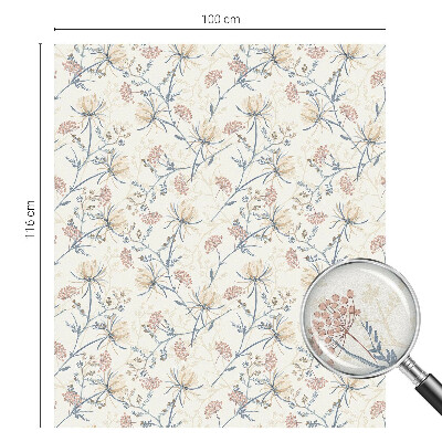 Vinil para vidro privacidade padrão vitral Flores da harmonia