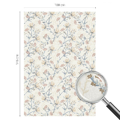 Vinil para vidro privacidade padrão vitral Flores da harmonia