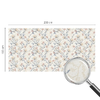 Vinil para vidro privacidade padrão vitral Flores da harmonia