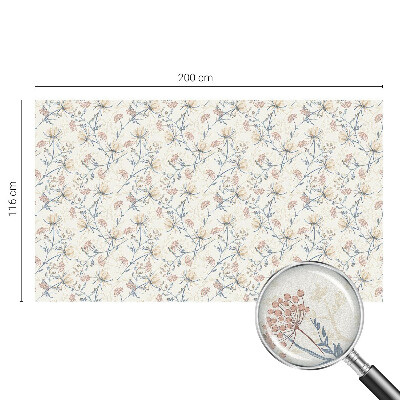 Vinil para vidro privacidade padrão vitral Flores da harmonia