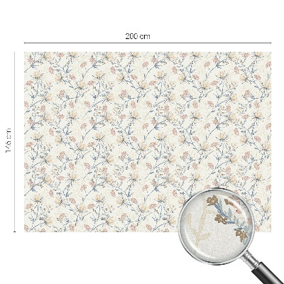 Vinil para vidro privacidade padrão vitral Flores da harmonia