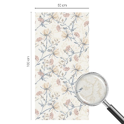 Vinil para vidro privacidade padrão vitral Flores da harmonia