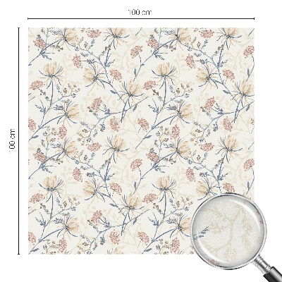 Vinil para vidro privacidade padrão vitral Flores da harmonia