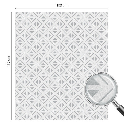 Película de privacidade para janela efeito vitral Padrão geométrico