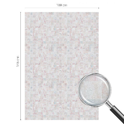 Película decorativa para janela privacidade Mosaico de pedra