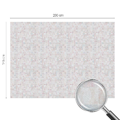 Película decorativa para janela privacidade Mosaico de pedra