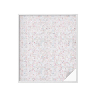 Película decorativa para janela privacidade Mosaico de pedra