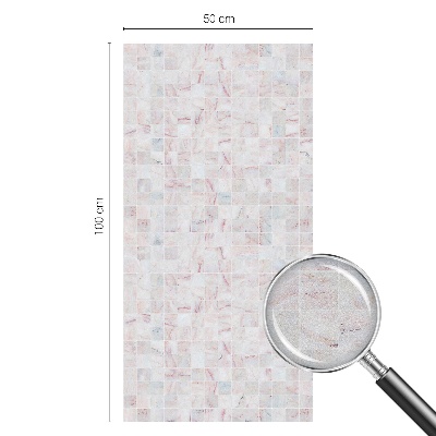 Película decorativa para janela privacidade Mosaico de pedra