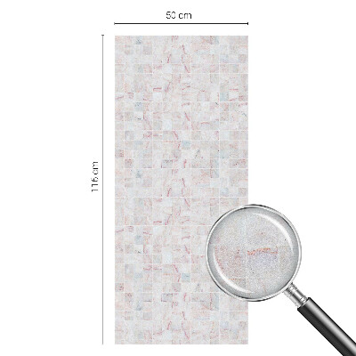 Película decorativa para janela privacidade Mosaico de pedra