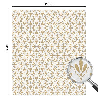 Película de vidro vitral autocolante Elegância vegetal