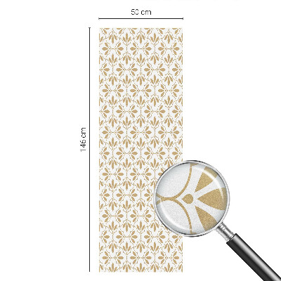 Película de vidro vitral autocolante Elegância vegetal