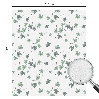 Película de privacidade para janela efeito vitral Videira verde