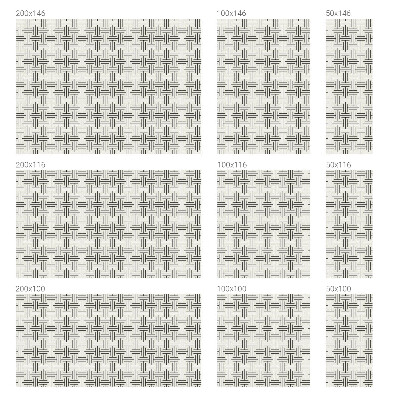 Película vidro janela privacidade Trança simétrica