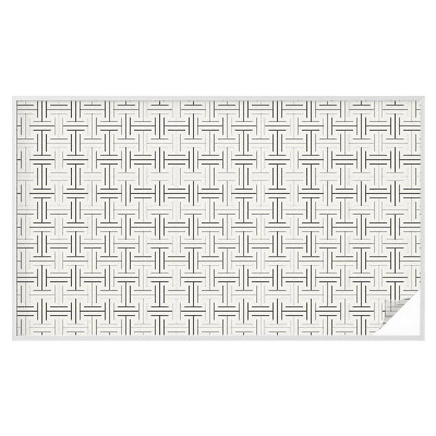 Película vidro janela privacidade Trança simétrica