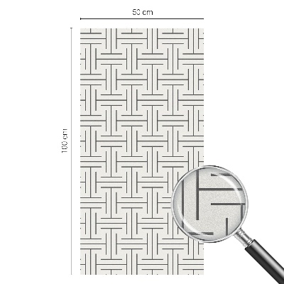 Película vidro janela privacidade Trança simétrica