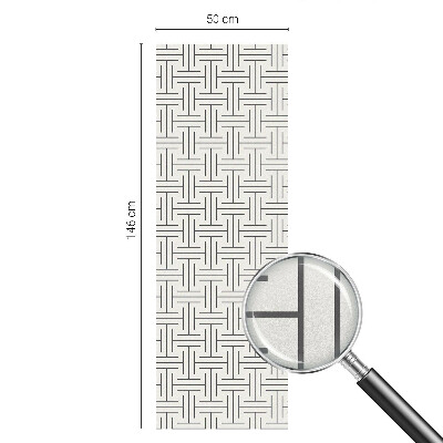 Película vidro janela privacidade Trança simétrica