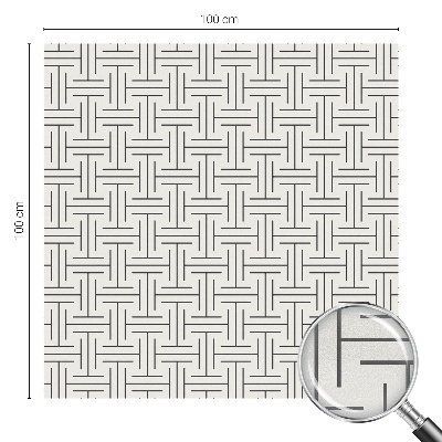 Película vidro janela privacidade Trança simétrica