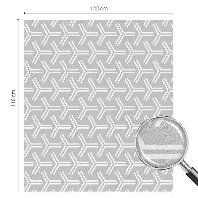 Vinil para vidro privacidade padrão vitral Linhas minimalistas