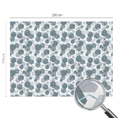 Película decorativa para janela privacidade hexágonos geométricos